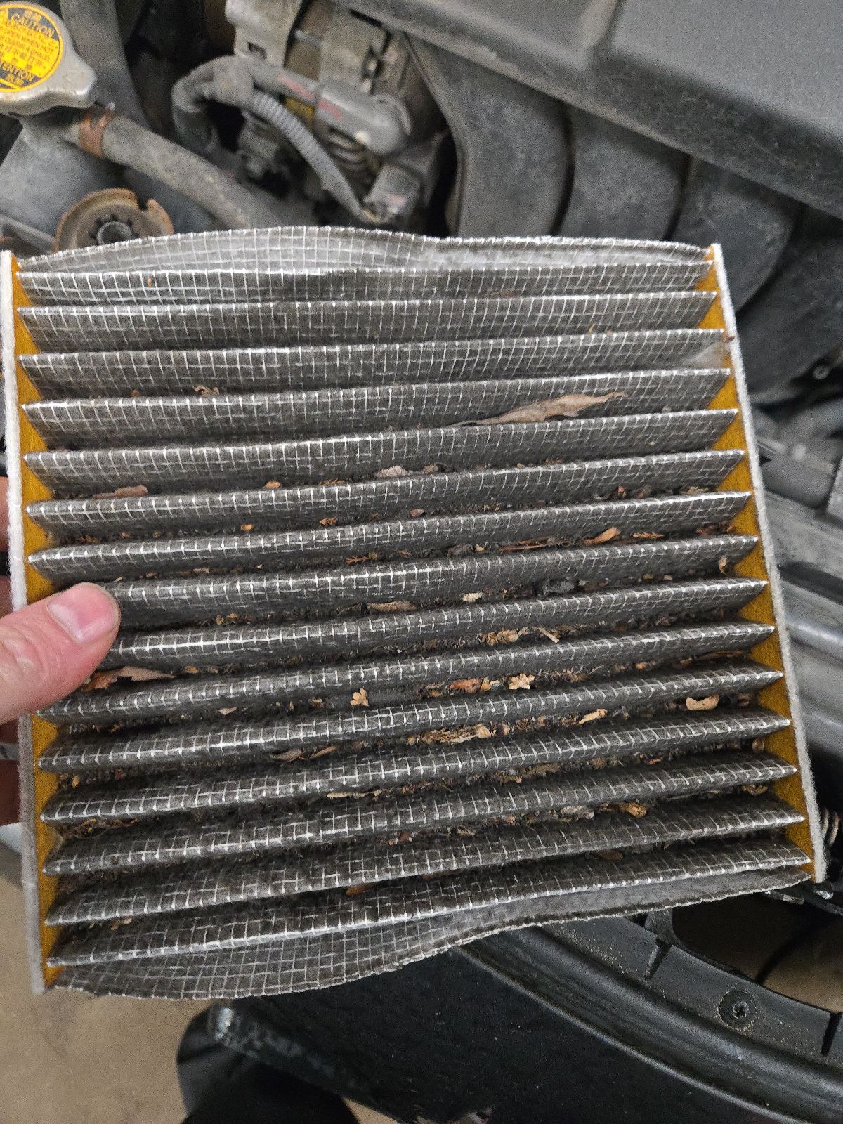 Cabin air filter condition