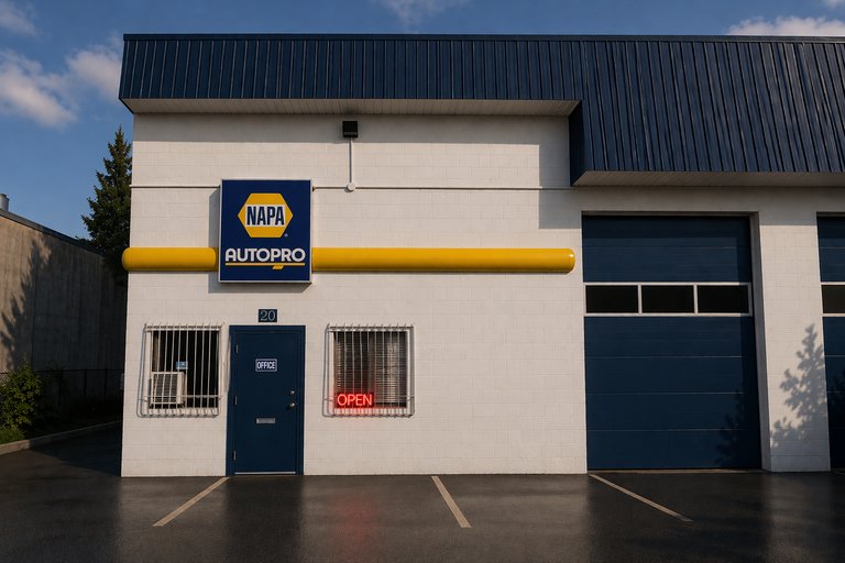 POCO NAPA AUTOPRO auto repair shop exterior in Port Coquitlam